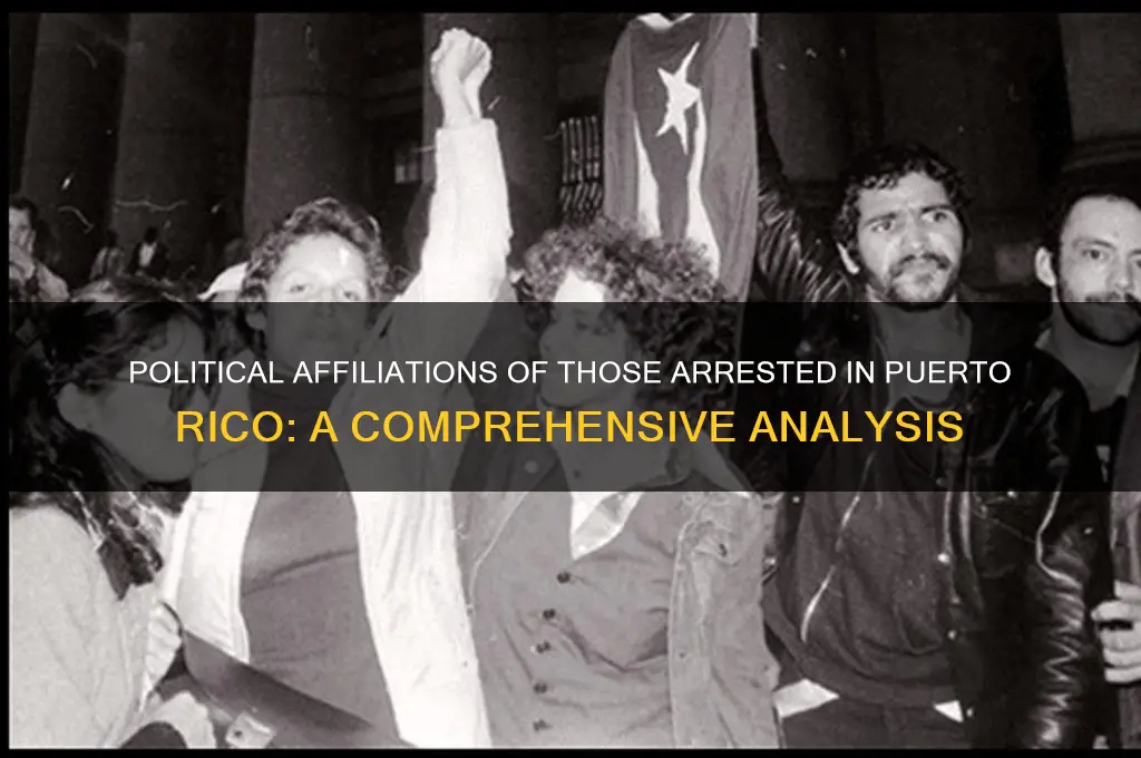 what are political parties of those arrested in pr