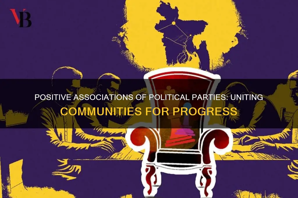 what are positive associations of political parties