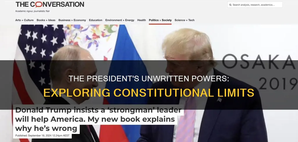 what are presidential powers not mentioned in the constitution