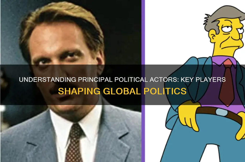 what are principal political actors