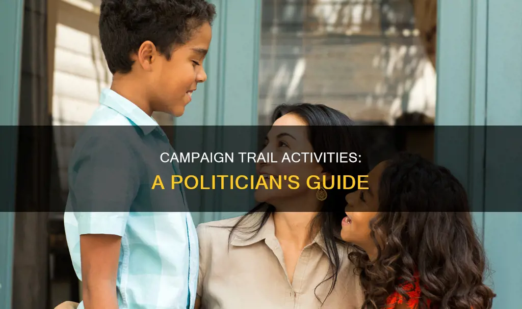 what are some activities a political does during a campaign