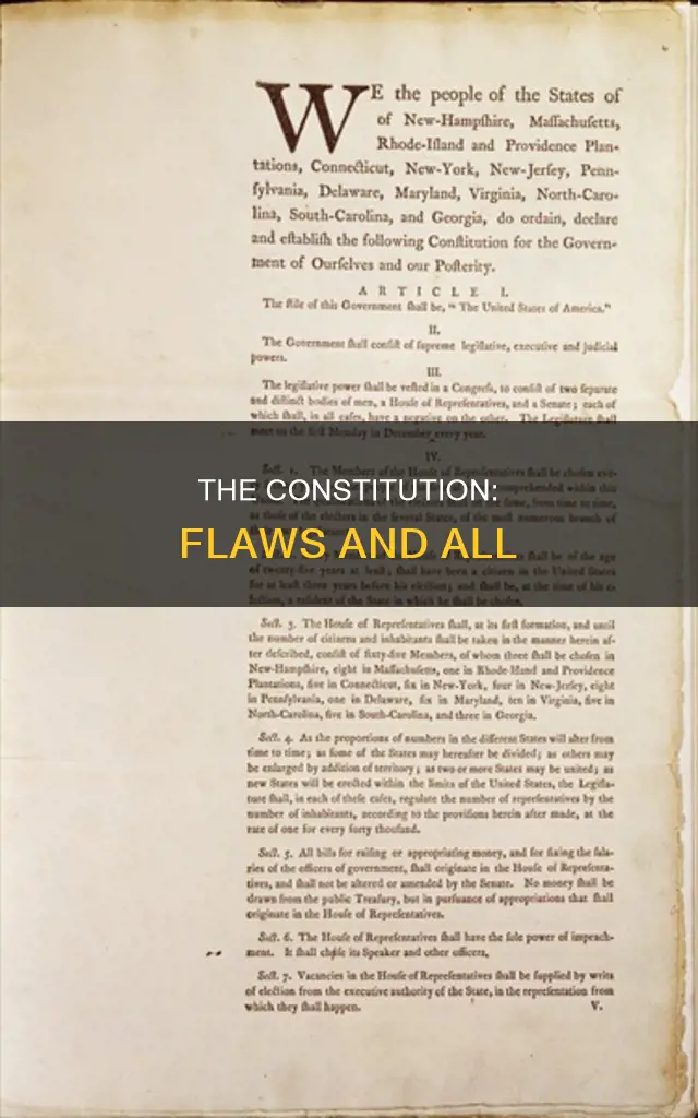 what are some bad things about the constitution