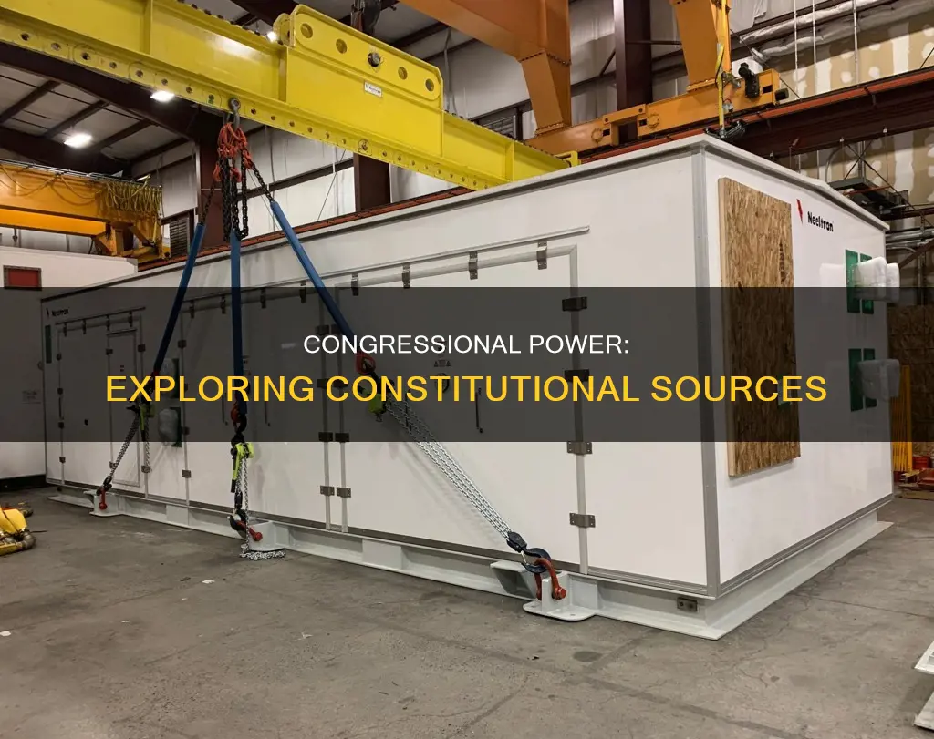 what are some constitutional sources of congressional power
