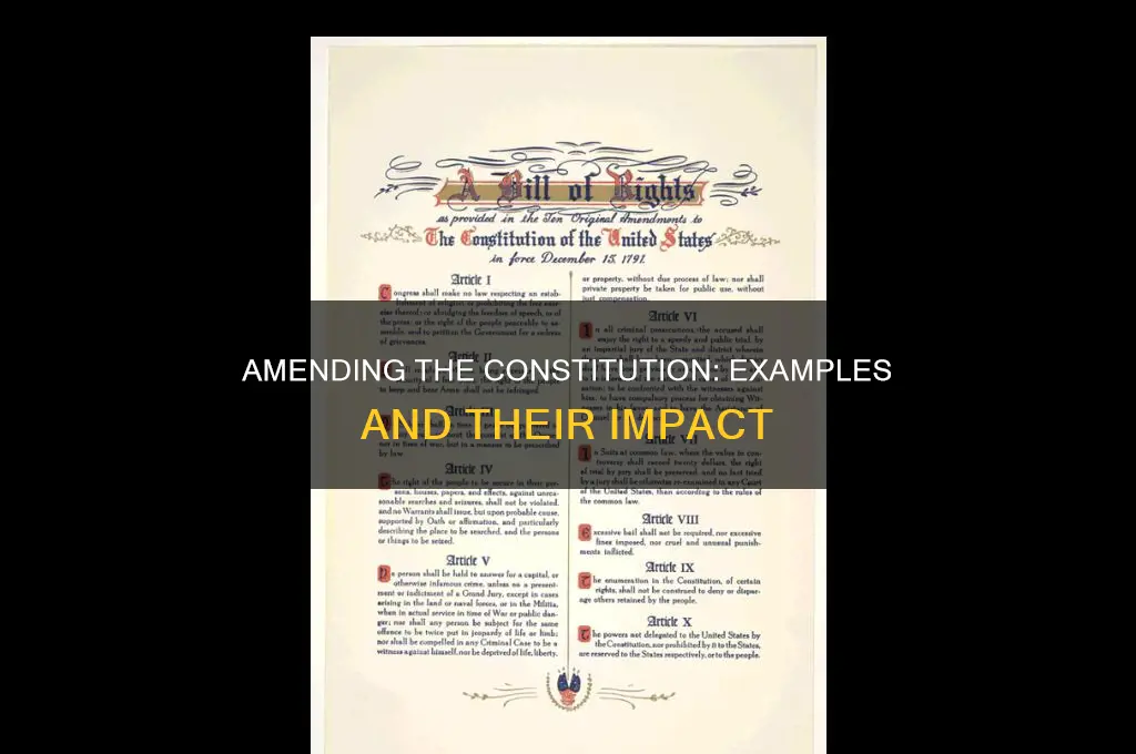 what are some examples of the constitution amended