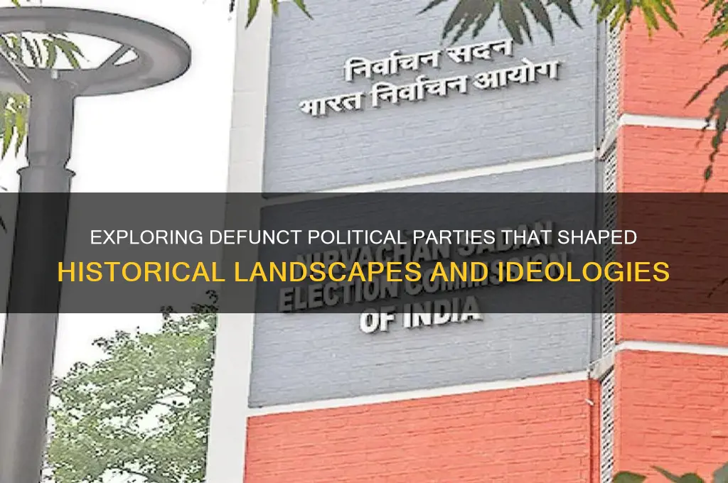 what are some former political parties