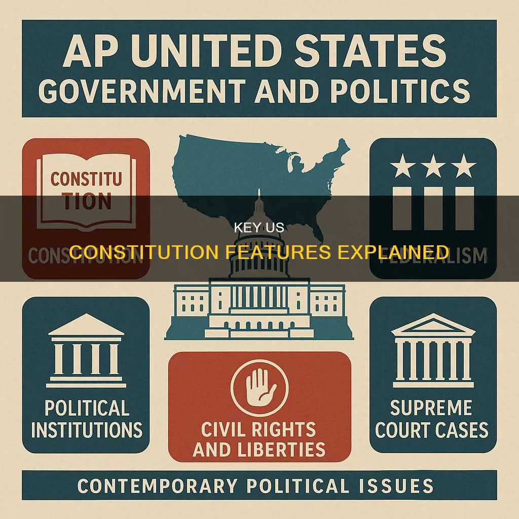 what are some key features of the us constitution