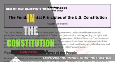Key Constitutional Emphasizes: Our Founding Principles