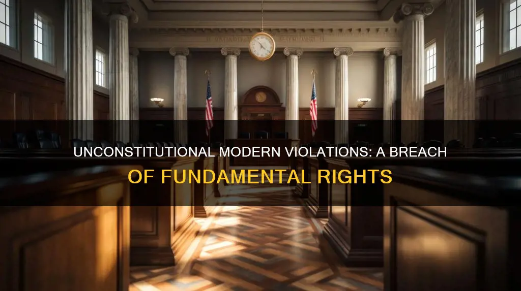 what are some modern violation of the constitution