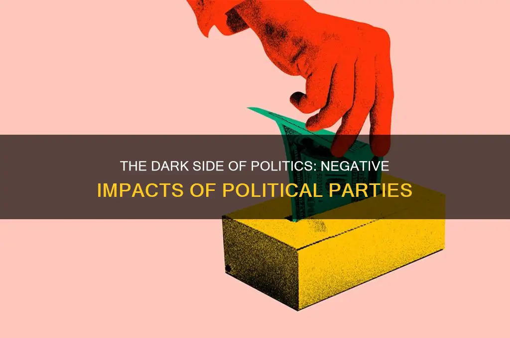 what are some negative effects of political parties