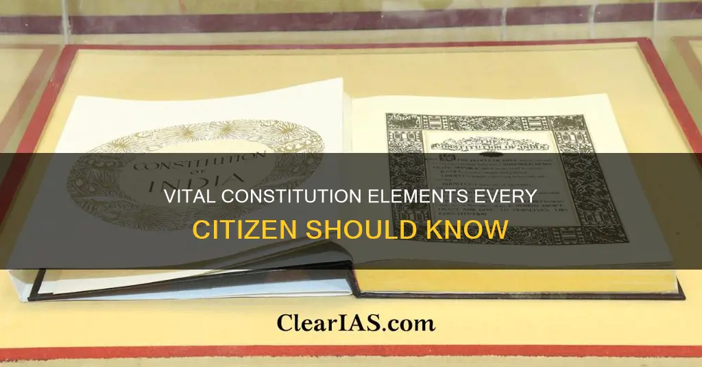 what are some of the important parts of the constitution