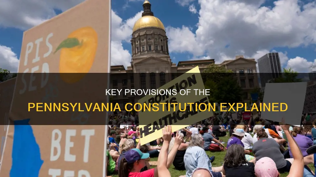 what are some provisions of the pennsylvania constitution