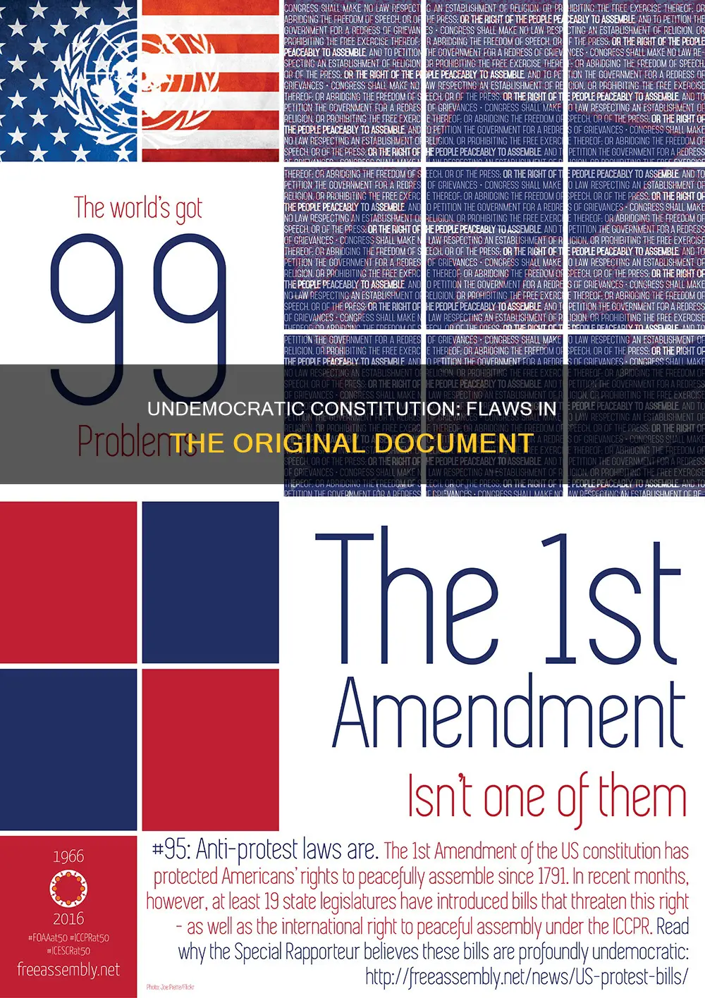 what are some undemocratic features of the original constitution