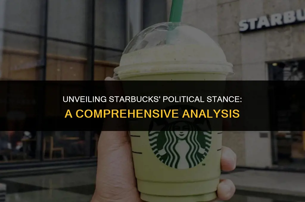 what are starbucks political views