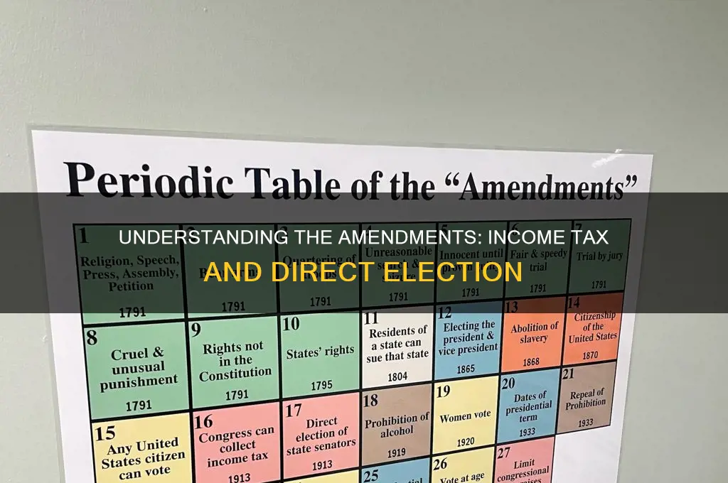 what are the 16th and 17th amendments to the constitution