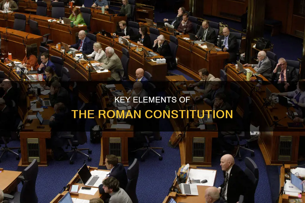 what are the 3 elements of the roman constitution