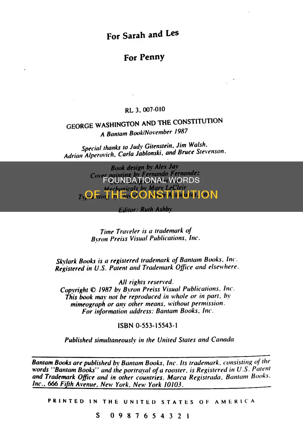 what are the 3 words of the constitution