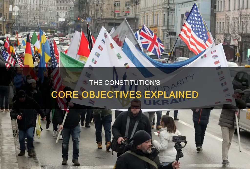 what are the 4 main objectives of the constitution