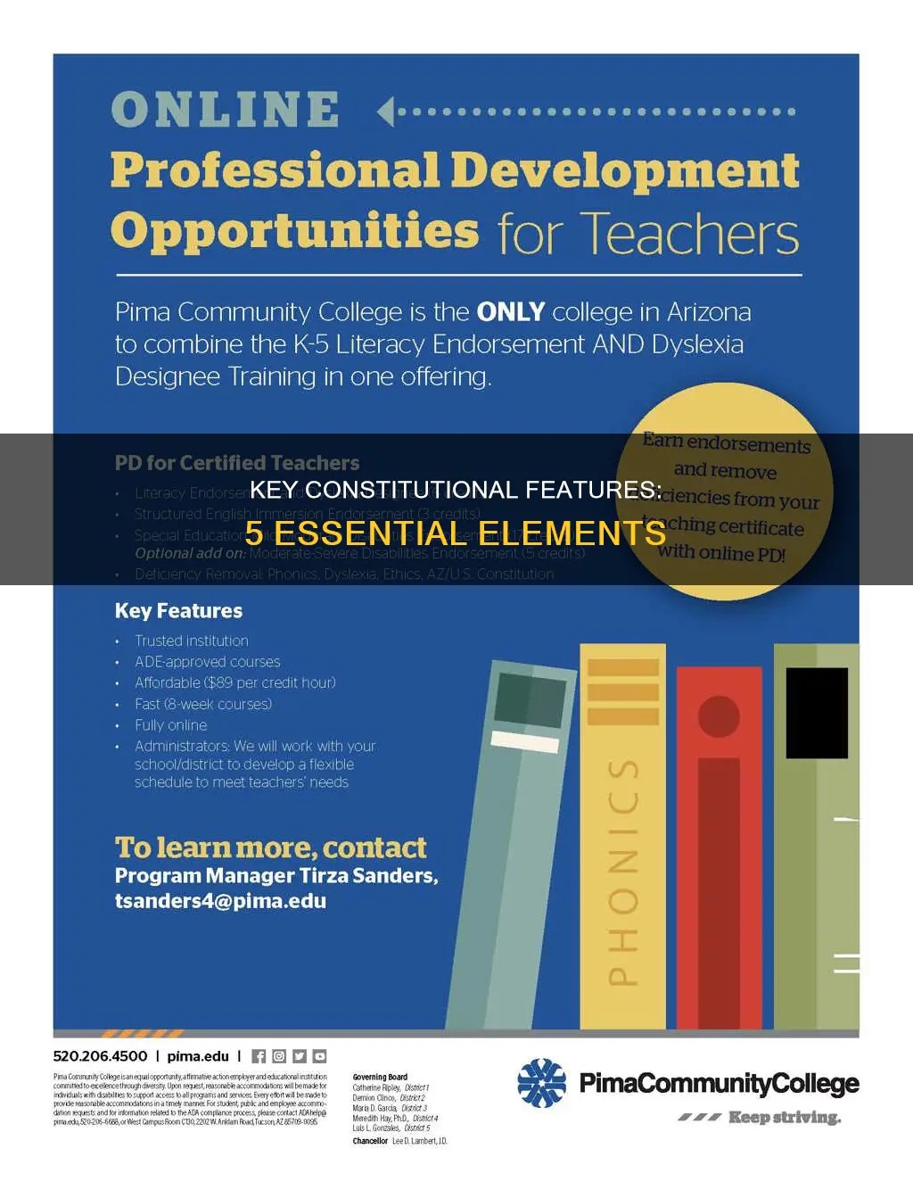 what are the 5 key features of the constitution