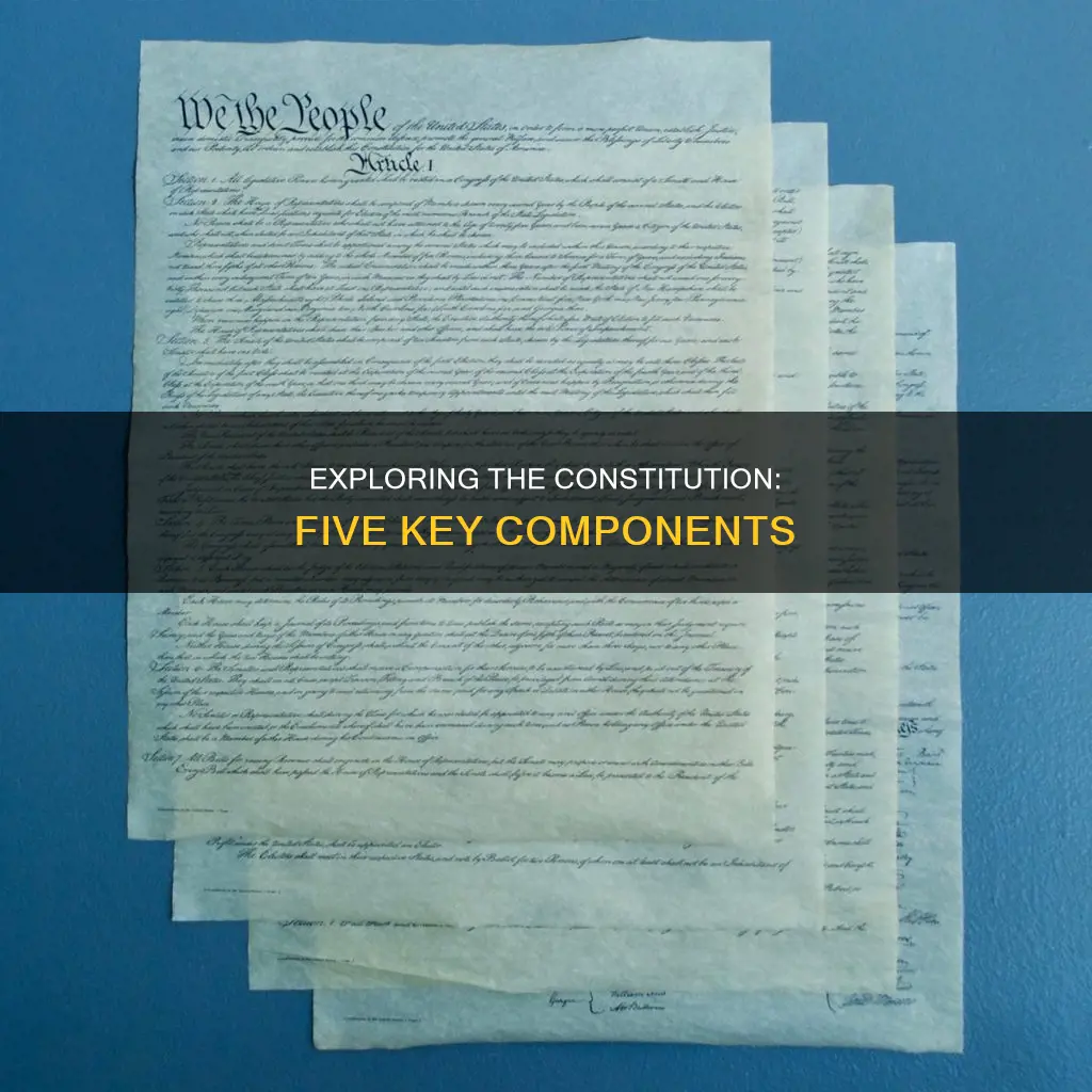 what are the 5 parts of the constitution