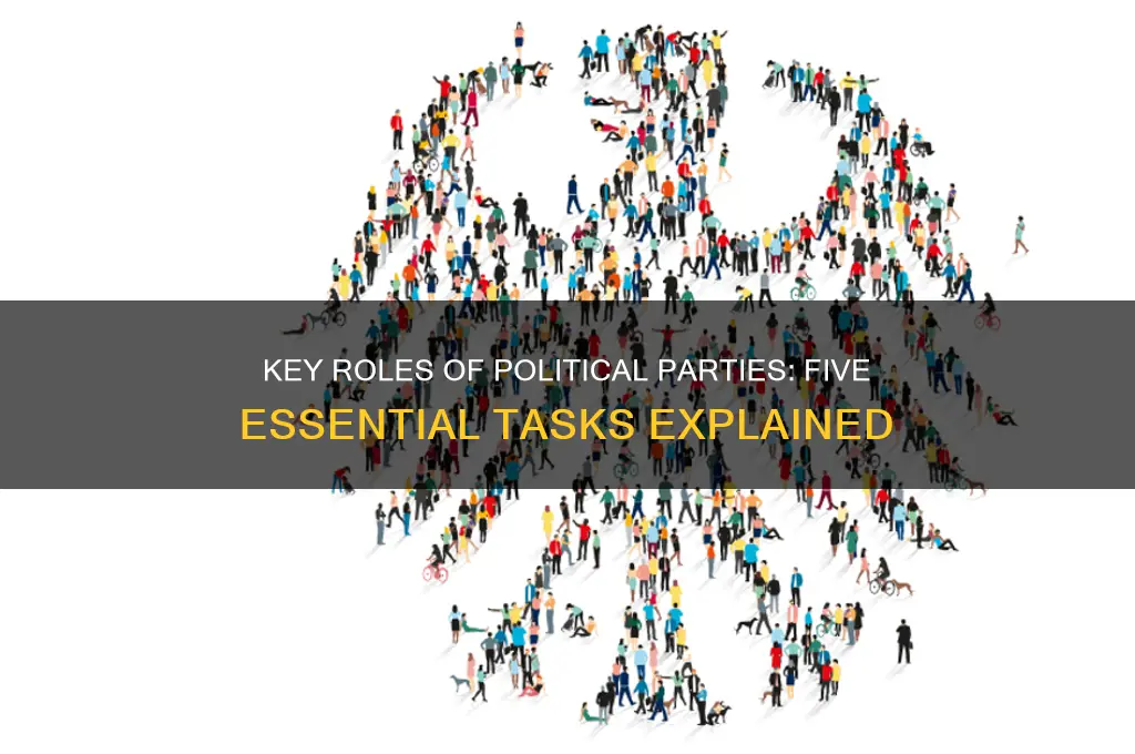 what are the 5 tasks of political parties