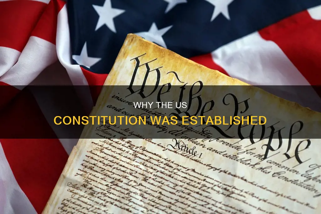 what are the 6 reasons for establishing the us constitution