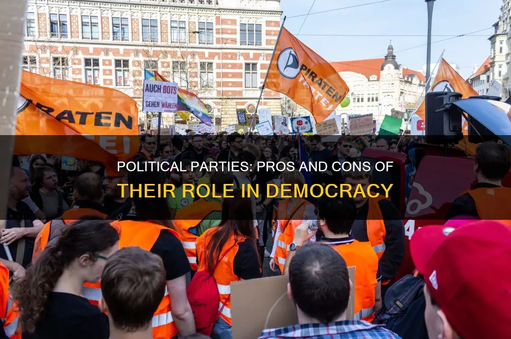 what are the advantages and disadvantages of political parties