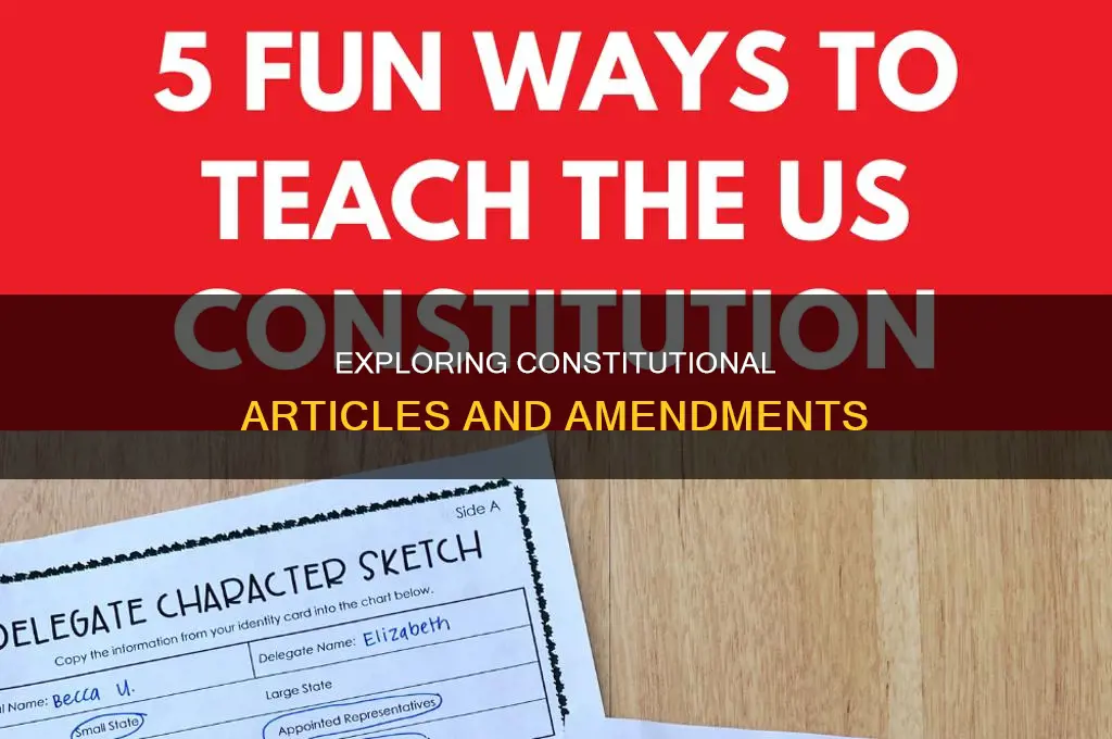 what are the articles and amendments of the constitution