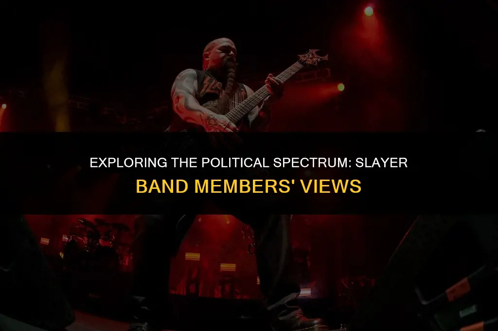 what are the band members of slayer political views