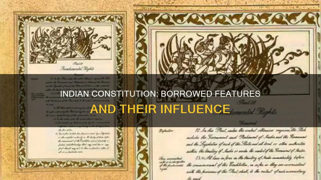 what are the borrowed features of indian constitution