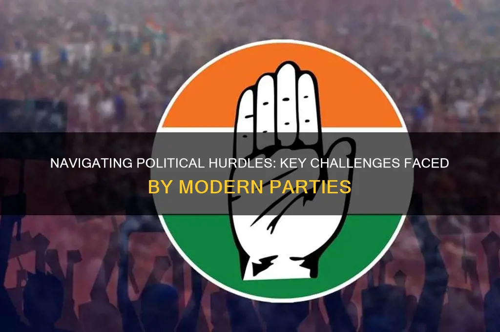 what are the challenges faced by political parties brainly