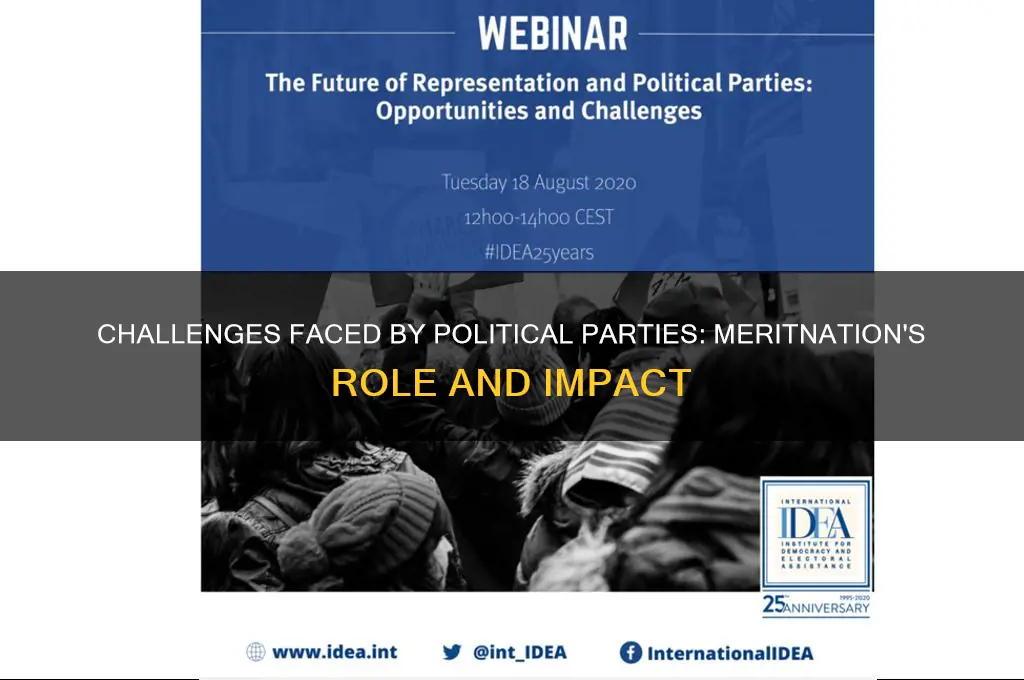 what are the challenges faced by political parties meritnation