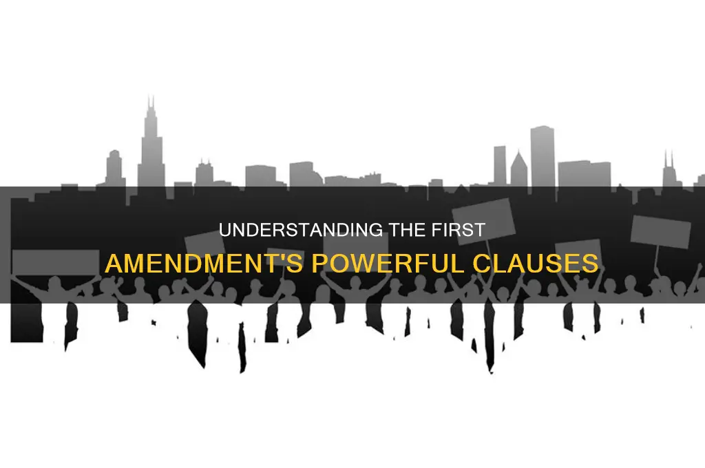 what are the clauses in the first amendment