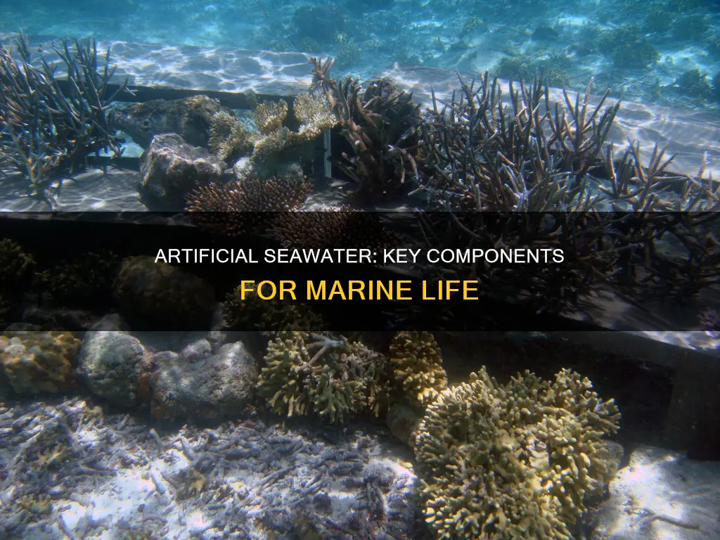 what are the constitute of artificail sea water