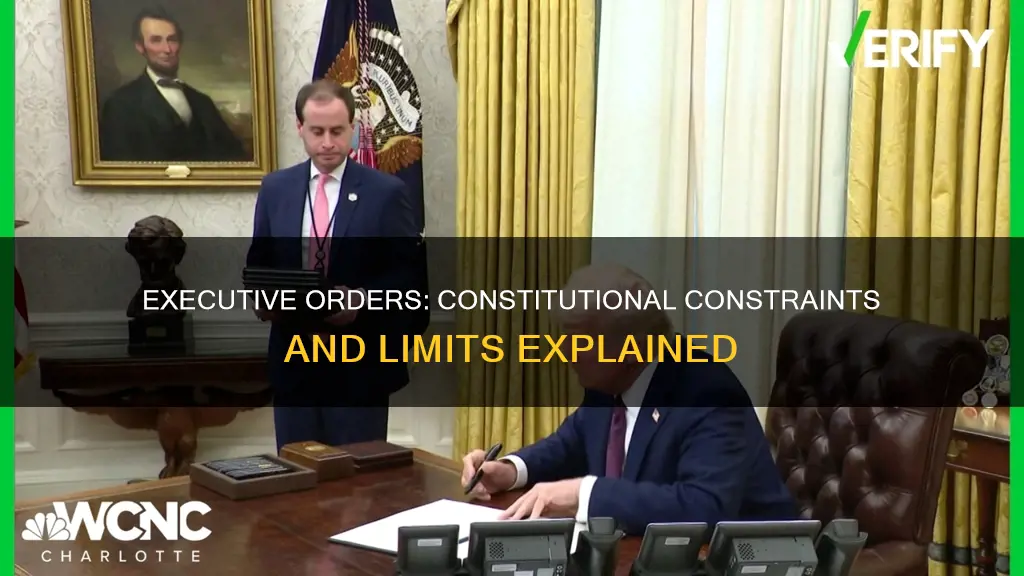 what are the constitutional limits on executive orders
