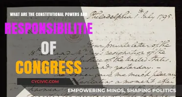 Exploring Congress' Constitutional Powers and Responsibilities