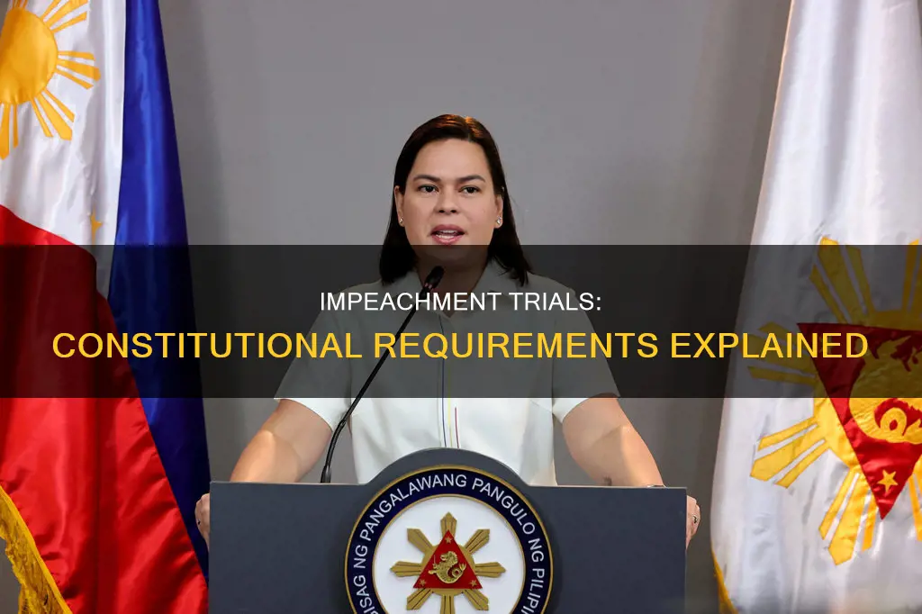 what are the constitutional requirements for an impeachment trial