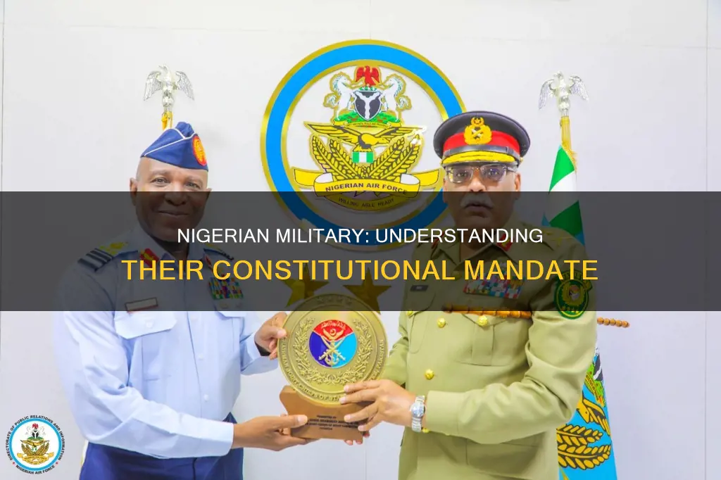 what are the constitutional role of nigerian military