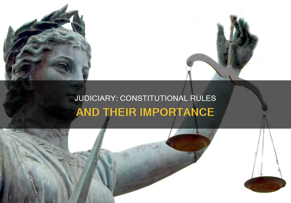 what are the constitutional rules for the judiciary