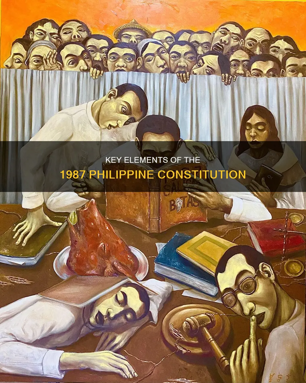 what are the contents or components of the 1987 constitution