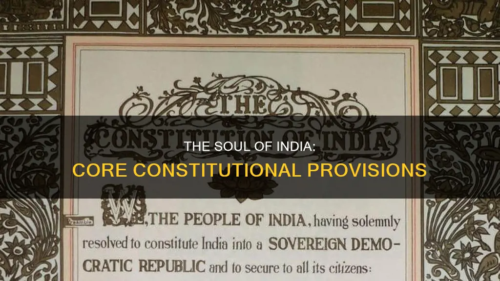 what are the core provisions of indian constitution