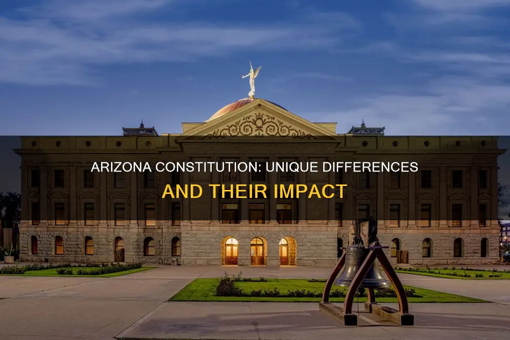 what are the differences in the arizona constitution