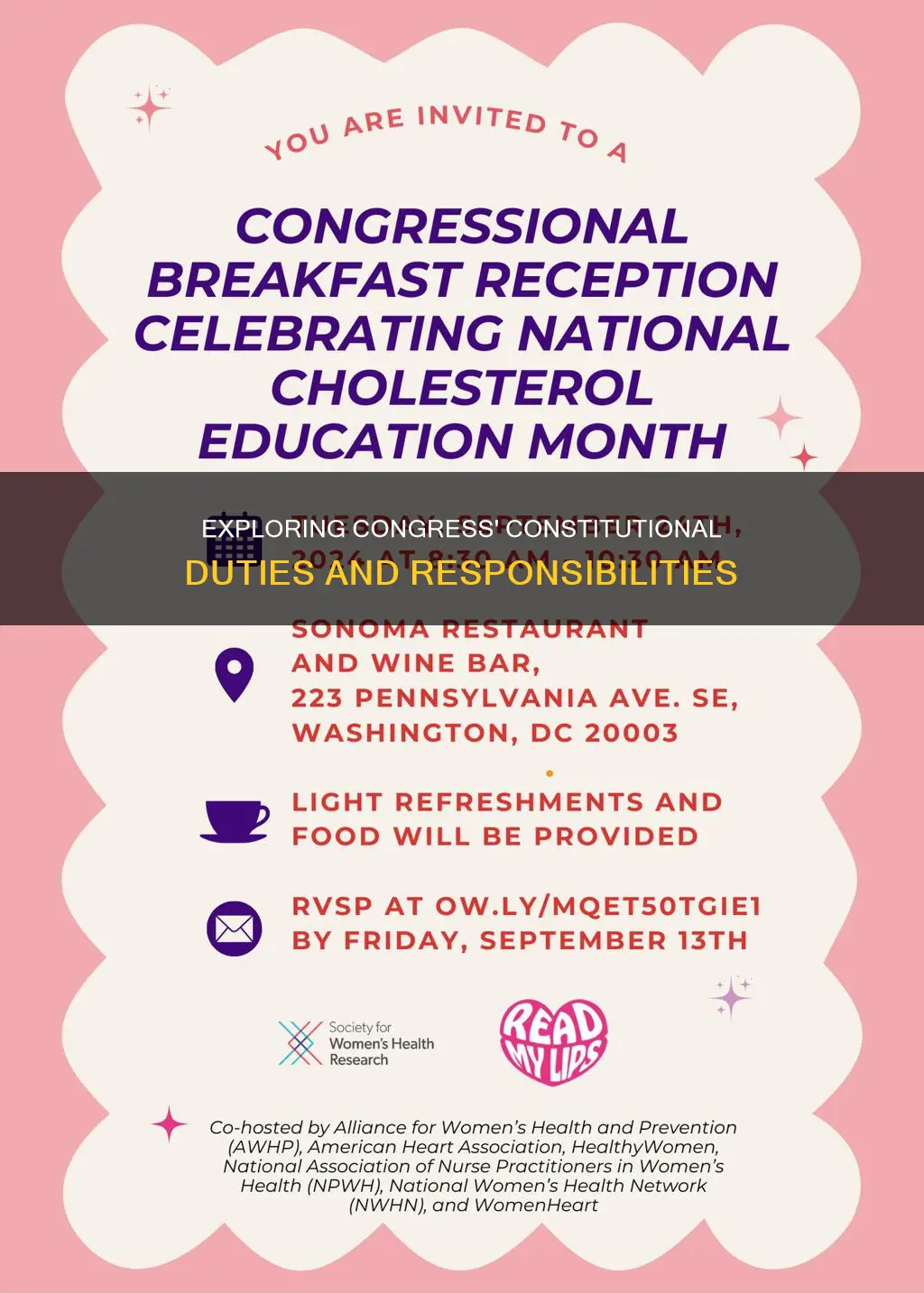 what are the duties of congress according to the constitution