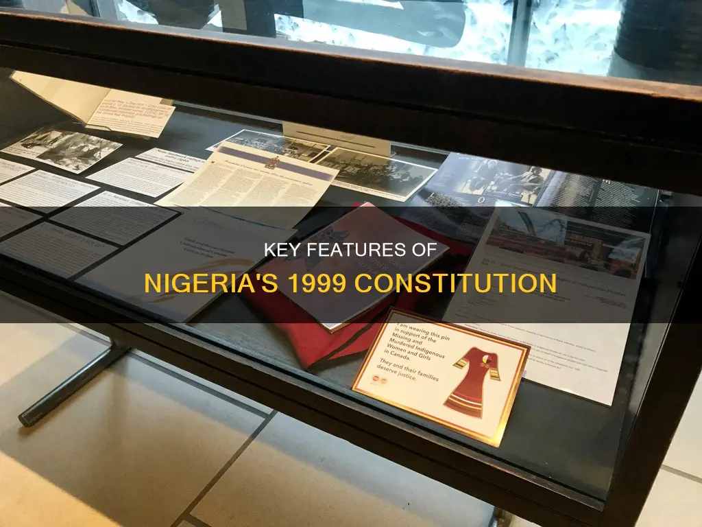 what are the features of the 1999 constitution