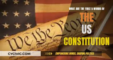Unveiling the US Constitution's First Five Words