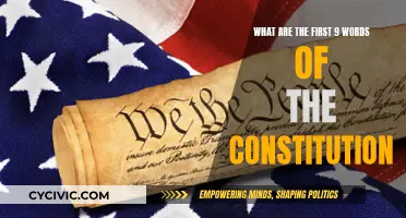 Unveiling the Constitution's First 9 Powerful Words