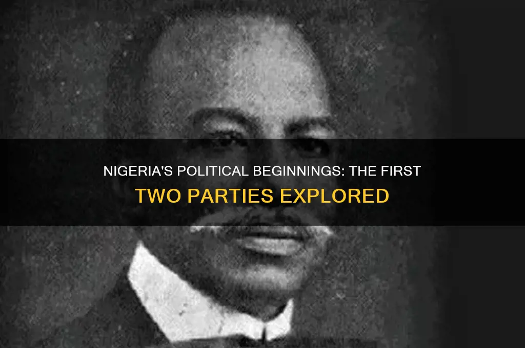 what are the first two political parties formed in nigeria