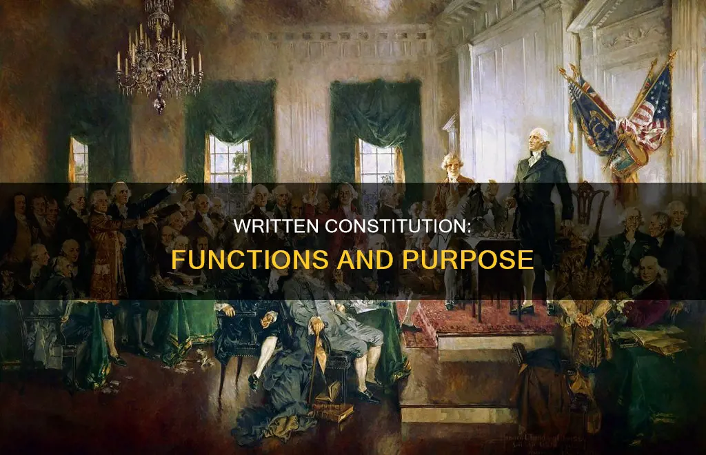 what are the functions of a written constitution