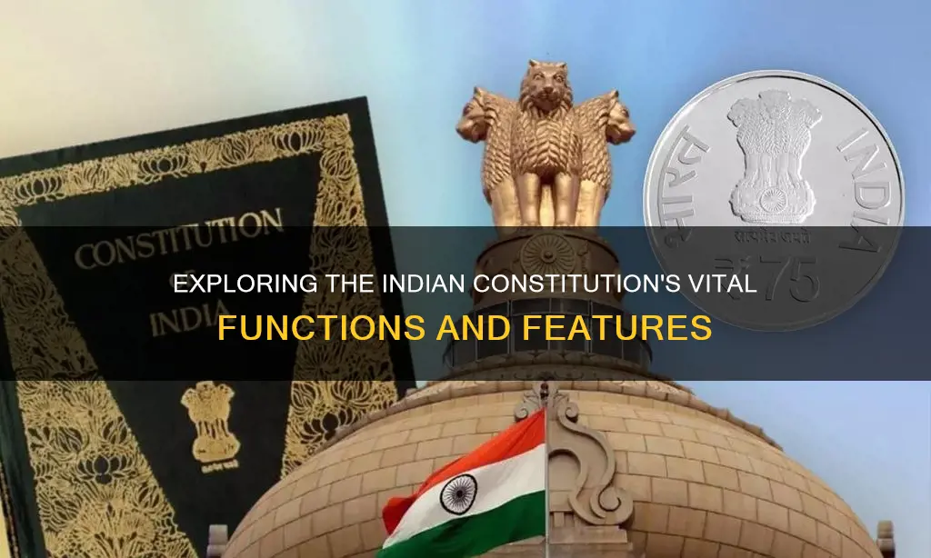 what are the functions of constitution of india