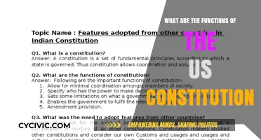 The US Constitution: Functions and Powers Explained