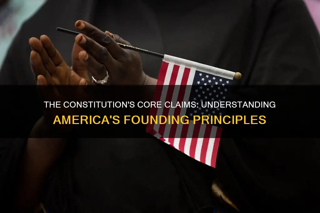what are the fundamental claims of theus constitution